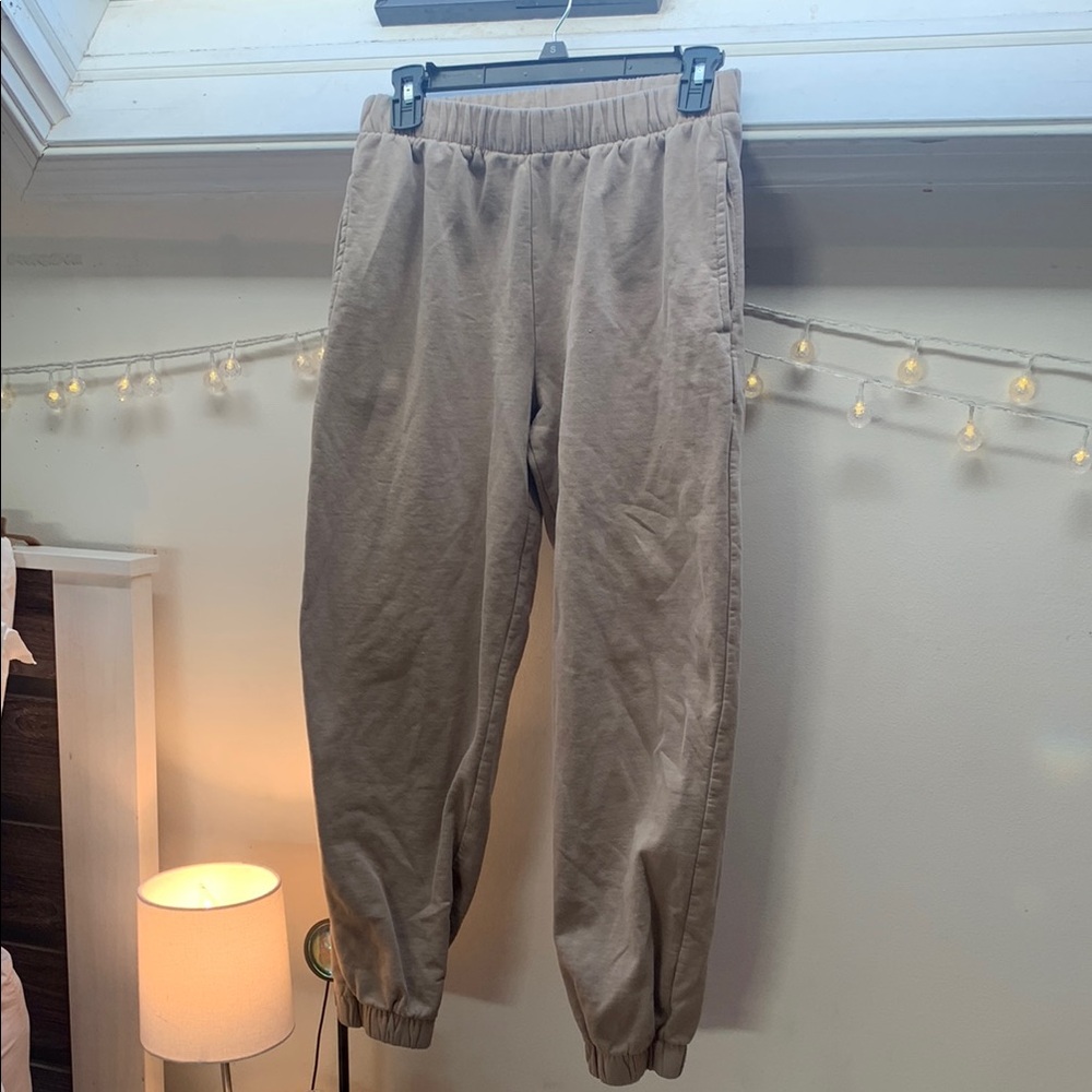 Casual Tan Jogger Pants